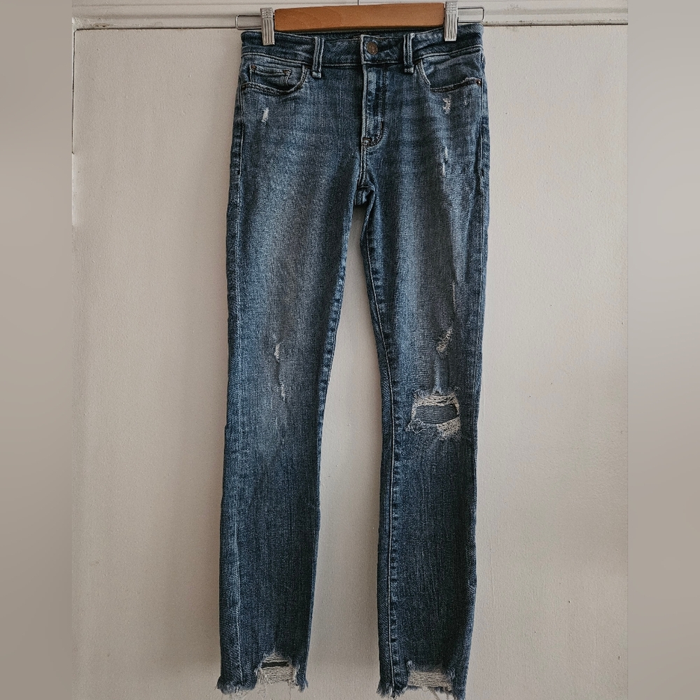 Abercrombie & Fitch Women's Harper Low Rise Ankle Jeans Size 25
